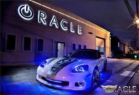 Oracle Chevrolet Corvette C6 05-13 LED Fog Halo Kit - White - 1176-001
