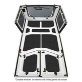 DEI 18-23 Jeep Wrangler JL 4-Door Boom Mat Rear Side Window Trim - 4 Piece - Black - 50173