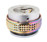 NRG Quick Release Kit - Pyramid Edition - Silver Body / Neochrome Pyramid Ring - SRK-210SL/MC