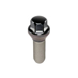McGard Hex Lug Bolt (Cone Seat) M12X1.25 / 17mm Hex / 25.6mm Shank Length (Box of 50) - Black - 69761BK