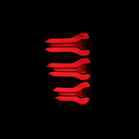 AlphaRex 21-22 Ford F-150 LUXX LED Tailights Black/Red - 653030