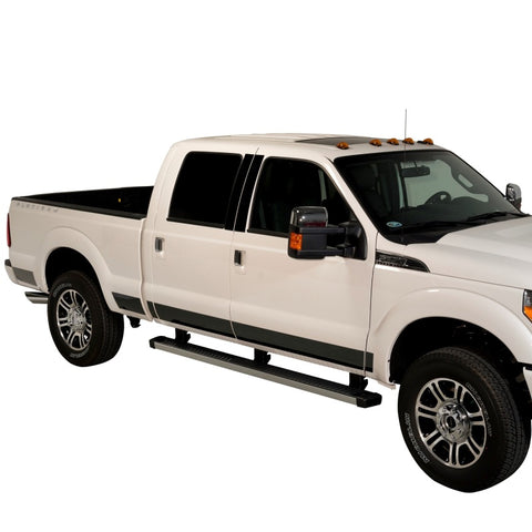 Putco 11-16 Ford SuperDuty - Crew Cab 6.5ft - (12pcs - 6.25in Wide) Black Platinum Rocker Panels - 9751454BP