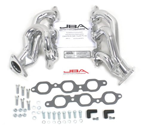 JBA 14-20 GM Truck 4.3L V6 1-5/8in Primary Silver Ctd Cat4Ward Header - 1842S-10JS