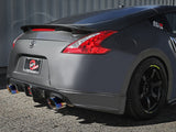 aFe Takeda 09-20 Nissan 370z 2-1/2 IN 304 Stainless Steel Cat-Back Exhaust System w/ Blue Flame Tip - 49-36139-L