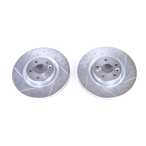 Power Stop 2018 Jaguar E-Pace Front Evolution Drilled & Slotted Rotors - Pair - EBR1653XPR