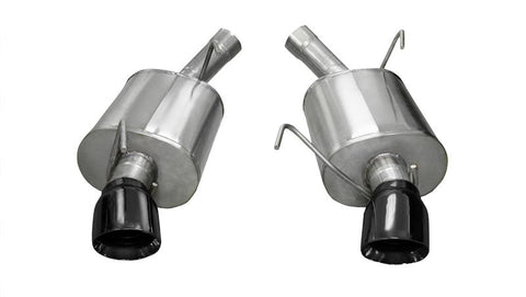 Corsa 2005-2010 Ford Mustang Shelby GT500 5.4L V8 Black Sport Axle-Back Exhaust - 14311BLK