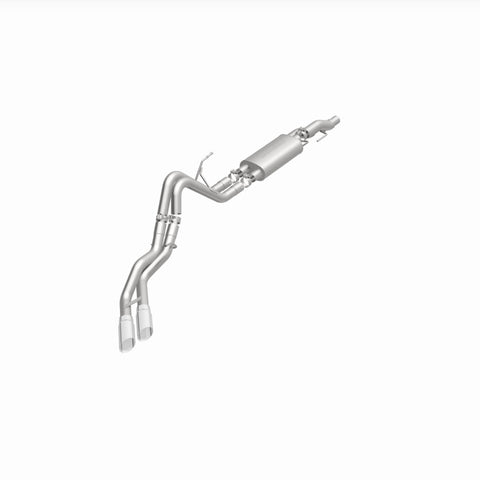 MagnaFlow 11 Ford F-150 3.7L/5.0L/6.2L SS Catback Exhaust Dual Same Side Exit w/ 3.5in SS Tips - 15461