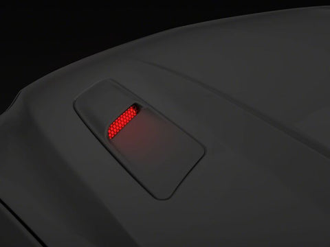 Raxiom 15-17 Ford Mustang GT Axial Series Hood Mount LED Turn Signal Kit- Red - 390344