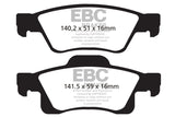 EBC 11+ Dodge Durango 3.6 Greenstuff Rear Brake Pads - DP61872