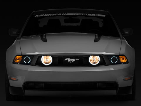 Raxiom 05-12 Ford Mustang GT LED Halo Fog Lights (Chrome) - 49133