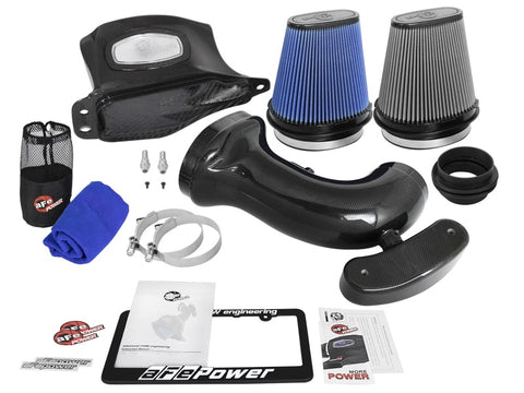 aFe Momentum Black Series Carbon Fiber Intake System P5R 14-17 Chevy Corvette 6.2L (C7) - 52-74201-C