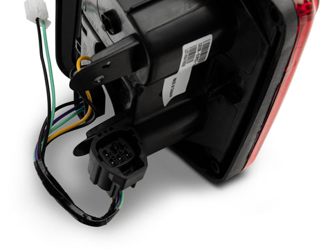 Raxiom 07-18 Jeep Wrangler JK JL Style LED Tail Lights- Black Housing - Red Lens - J133626