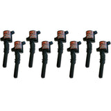 Granatelli 97-04 Ford 4.6L/5.4L 2V Hot Street Coil Packs - Black (Set of 8) - 25-2001