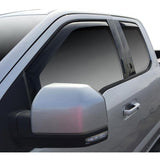 Westin 2015-2018 Ford F-150 SuperCab In-Channel Wind Deflector 4pc - Smoke - 72-37409