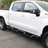 Westin 2019 Chevrolet Silverado/Sierra 1500 (5.5ft) Drop Wheel to Wheel Nerf Step Bars - Txt Black - 56-534685