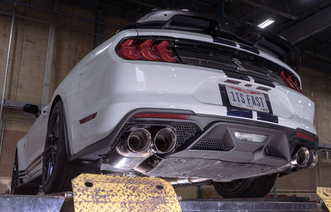 Stainless Works 2020 Ford GT500 Legend Catback X-Pipe Exhaust Factory Connect - Polished Tips - GT500CBXFCL