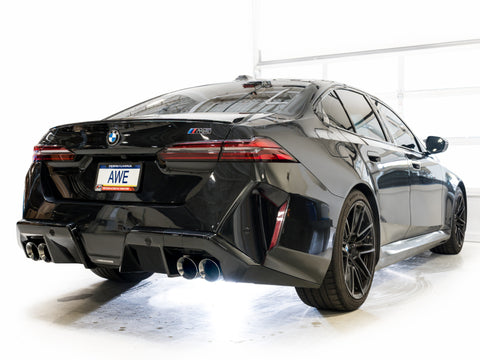 AWE Tuning BMW G90/G99 M5 Track Edition Cat-Back Exhaust - Chrome Silver Tips - 3020-42790