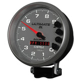 AutoMeter Gauge Tach 5in. 9K RPM Pedestal Datalogging Ultimate Dl Playback Silver - 6894