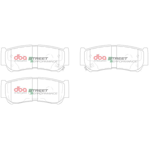 DBA 07-09 Hyundai Santa Fe Rear SP Performance Brake Pads - DB2035SP
