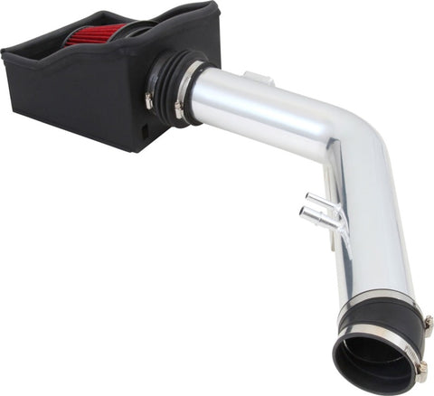 Spectre 11-14 Ford F250/350 V8-6.2L F/I Air Intake Kit - Polished w/Red Filter - 9001