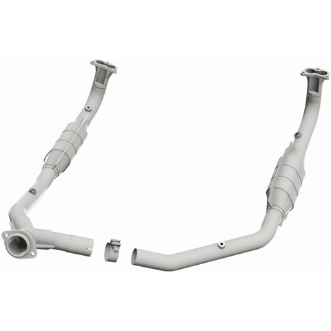 MagnaFlow DF Cat. Conv 97 Land Rover Defender 90 4.0L Y-Pipe Assy / 96-99 Discovery 4.0L Y-Pipe Assy - 93690