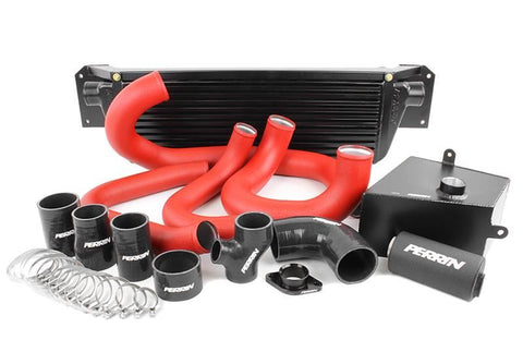 PERRIN 15-21 Subaru WRX Front Mount Intercooler Boost Tubes + Hardware - Red Tubes - PSP-ITR-437-2RD/BK