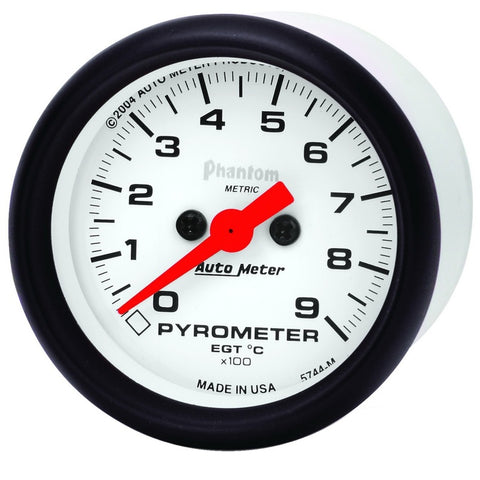 Autometer Phantom FSE 52mm 0-900 Deg C Electronic Guage Kit - 5744-M