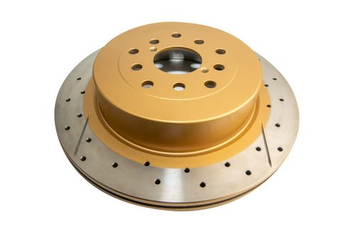 DBA 02-07 Subaru WRX STi 10 Stud Hole Rear Drilled & Slotted Street Series Rotor - 655X-10