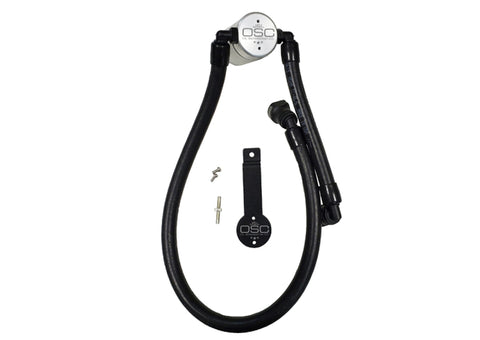 J&L Oil Separator 3.0 Passenger Side 2011-14 Mustang GT/12-13 Boss 302 Remote Mount - Clear Anodized - 3041P-C