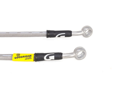 Goodridge 13-15 Nissan Sentra w/ Rear Drum Brakes SS Brake Line Kit - 22048