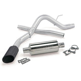 Banks Power 11-14 Ford 6.2L F-150 Raptor ECSB/CCSB Monster Exh Sys - SS Single Exh w/ Black Tip - 48755-B