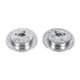 Power Stop 07-16 Mini Cooper Rear Evolution Drilled & Slotted Rotors - Pair - EBR1056XPR