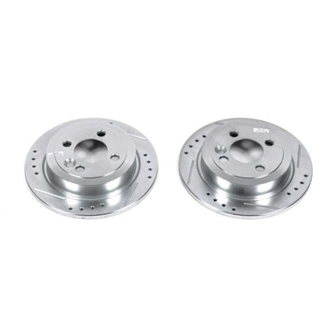 Power Stop 07-16 Mini Cooper Rear Evolution Drilled & Slotted Rotors - Pair - EBR1056XPR
