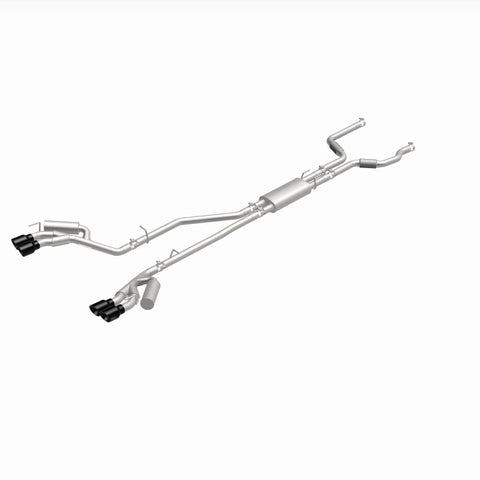 MagnaFlow 20-21 Ford Explorer 3.0L V6 Dual Exit Quad Black Chrome Tip Street Series Cat-Back Exhaust - 19515
