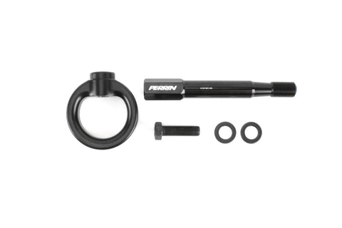 PERRIN 08-14 Subaru WRX/STI (Hatchback) Tow Hook Kit (Rear) - Black - PSP-BDY-250BK
