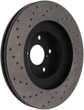 StopTech 02-10 WRX Drilled Right Front Rotor - 128.47018R