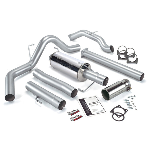Banks Power 03-04 Dodge 5.9L CCLB Monster Exhaust Sys - SS Single Exhaust w/ Chrome Tip - 48643