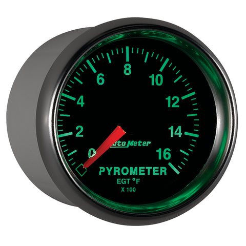 Autometer GS 0-1600 degree F Full Sweep Electronic Pyrometer Gauge - 3844