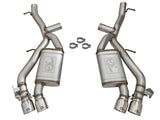 aFe MACHForce XP 3in 304 SS Axle-Back Dual Exhaust (NPP) w/ Polished Tips 16-17 Camro SS V8-6.2L - 49-34068-P