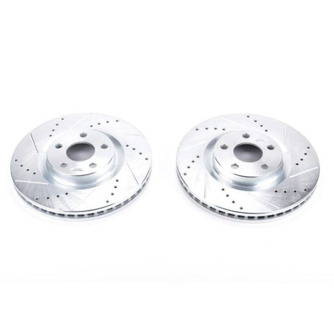 Power Stop 15-19 Ford Edge Front Evolution Drilled & Slotted Rotors - Pair - AR85182XPR