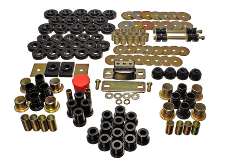 Energy Suspension 55-57 Chevrolet Belair/El Camino/Impala Black Hyper-Flex Master Bushing Set - 3.18121G