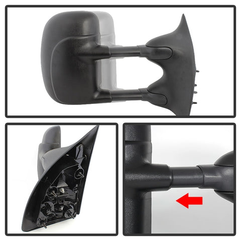 xTune Ford Superduty 02-07 Manual Extendable Manual Adjust Mirror Right MIR-FDSD99S-MA-R - 9932427