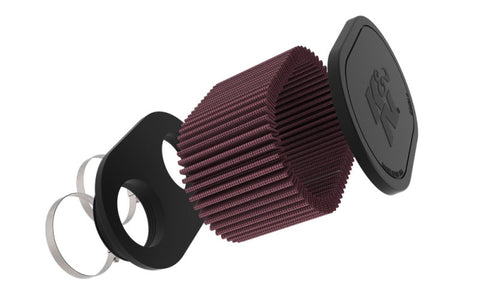 K&N 2-1/8in DUAL FLG 6-1/4 X 4inOD 3inH Universal Clamp-On Air Filter - RU-3510