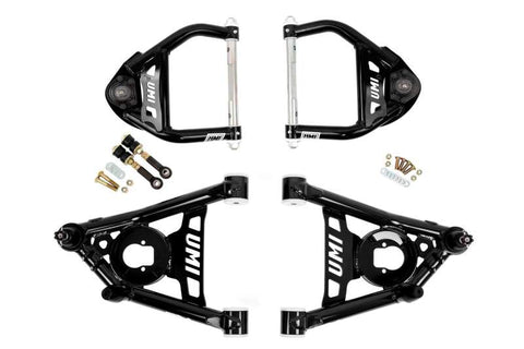 UMI Performance 64-72 GM A-Body Tubular Upper & Lower Front A-Arm Kit- Delrin Bushings - 403233-B