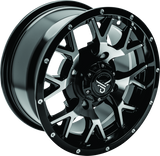 QuadBoss Barbwire 14X7 - 5+2 - 4/137 - Black Machined - 608575