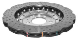 DBA 13-16 Audi RS5 (w/Scalloped edge Iron Discs) Rear 5000 Series Drilled Wavy Rotor w/Silver Hat - 52835WSLVXD