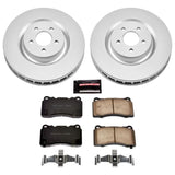 Power Stop 07-14 Ford Mustang Front Z17 Evolution Geomet Coated Brake Kit - CRK4547