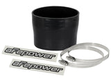 aFe Magnum FORCE (3-3/4in ID to 3-1/2in ID x 3in L) Straight Reducing Coupler - Black - 59-00086