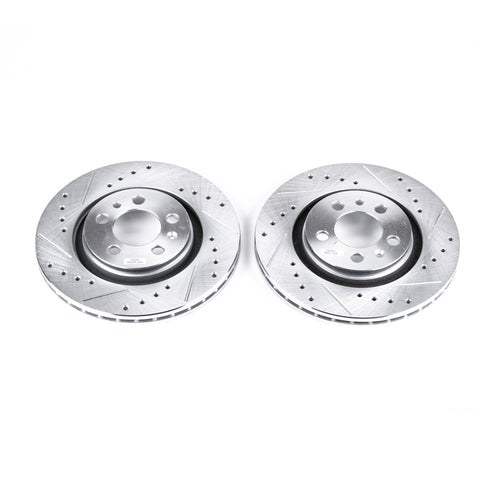 Power Stop 98-06 Volkswagen Beetle Front Evolution Drilled & Slotted Rotors - Pair - EBR615XPR