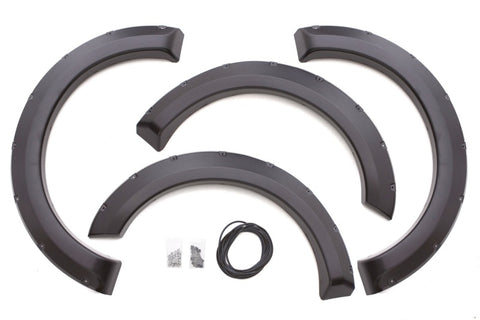 Lund 09-14 Ford F-150 (Ex Raptor) RX-Rivet Style Textured Elite Series Fender Flares - Black (4 Pc.) - RX312T